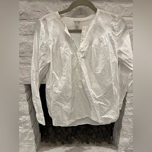 J crew white blouse
